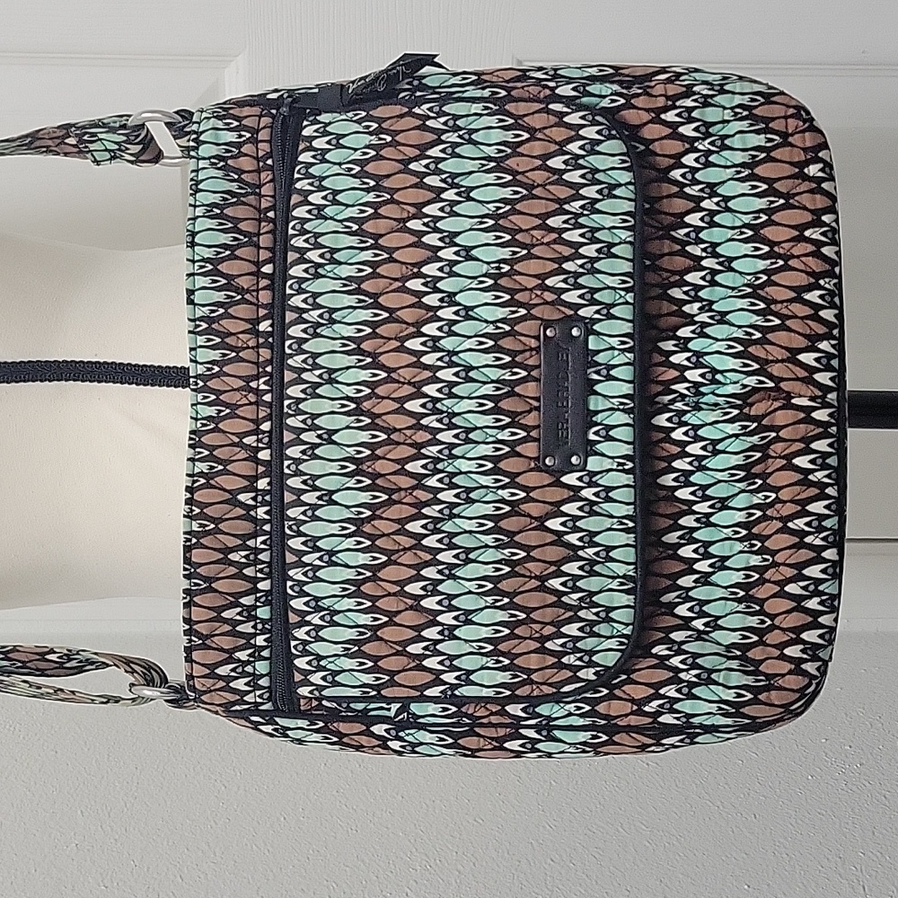 Vera Bradley Double Zip Mailbag in Sierra Stream  EXCELLENT CONDITITION